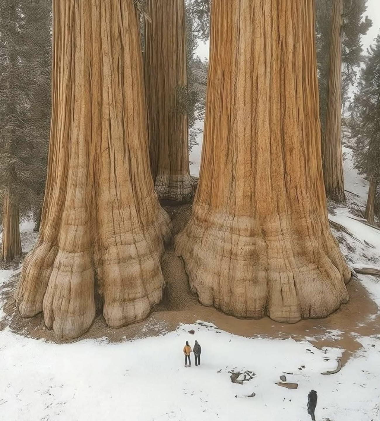 “เรดวูดต้นนี้ใหญ่จนแทบไม่อยากเชื่อสายตาลำต้นสูงเสียดฟ้าเท่าตึกหลายชั้น โอบรอบต้องใช้คนหลายคนจับมือกันถึงจะรอบ! เมื่อยืนใกล้ ๆ เหมือนกำลังเผชิญหน้ากับยักษ์ผู้เงียบสงบแห่งผืนป่า เป็นทั้งสิ่งมหัศจรรย์ทางธรรมชาติและสัญลักษณ์ของความยิ่งใหญ่ที่เงียบงาม”