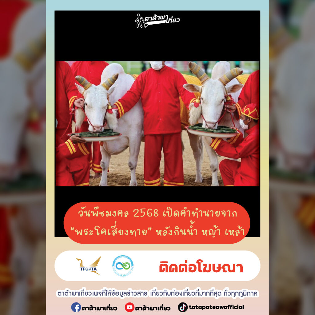 พระราชพิธีพืชมงคลจรดพระนังคัลแรกนาขวัญ ประจำปี 2568